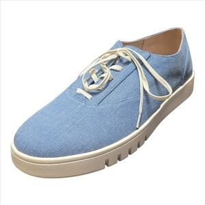 Vionic Callie Light Blue Textile Lace-Up Sneakers - Orthotic